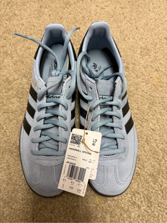 adidas Shoes - adidas Handball Spezial Light Blue with Black Stripes